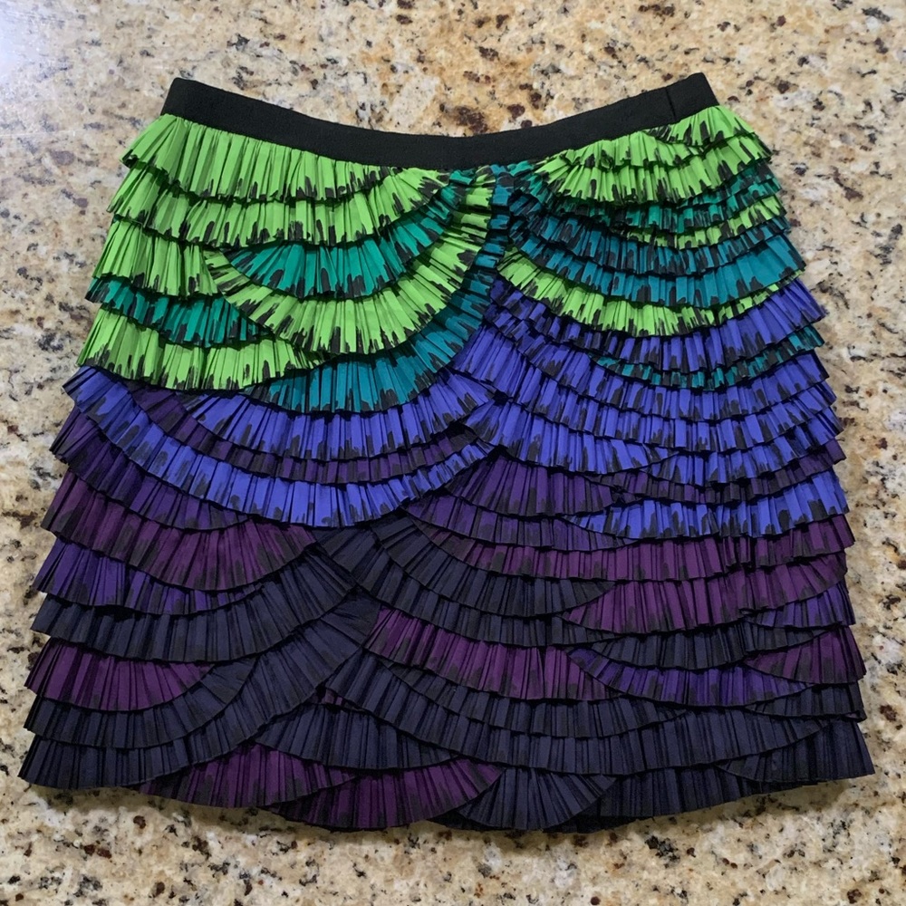 DVF Silk Ruffle Skirt